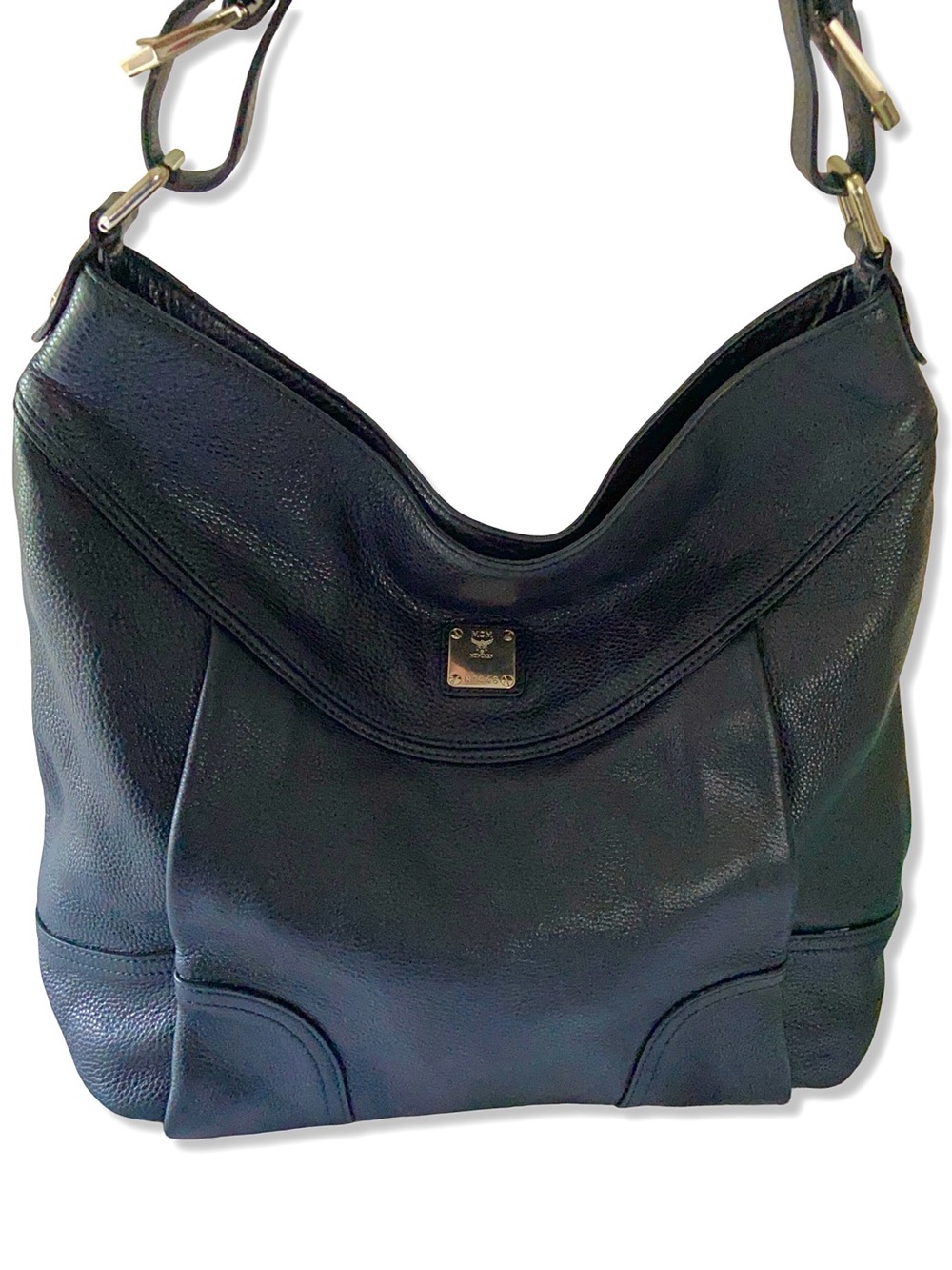 MCM Leather Hobo Shoulder Bag
